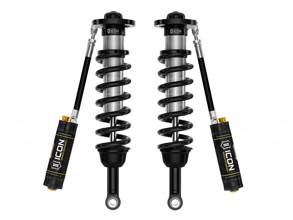 ICON Vehicle Dynamics 2022-2026 Toyota Tundra, 5-6" Lift, Front, V.S. 2.5 Series Coilover Kit, Remote Reservoir w/ CDCV, Pair