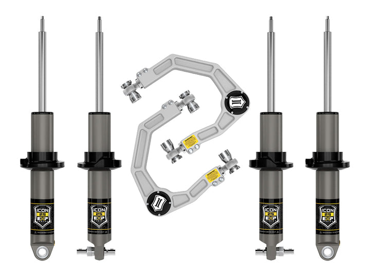 ICON Vehicle Dynamics 2021-2026 Ford Bronco, HOSS 2.0 Package, 0-2" Lift, Stage 2 Suspension System, Billet