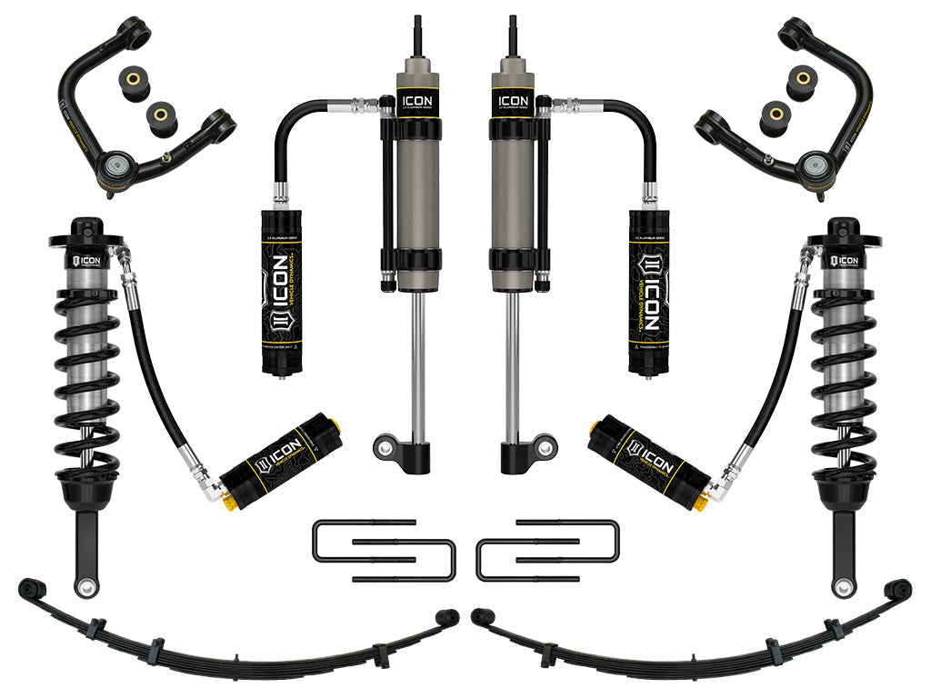 ICON Vehicle Dynamics 2005-2015 Toyota Tacoma 0-3.5" Lift, Stage 10 Suspension System, Tubular, CDCV