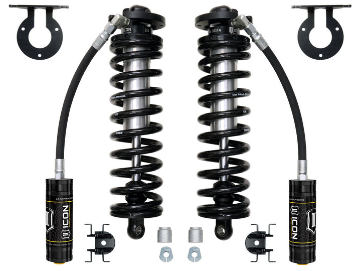 ICON 2005-2023 Ford F-250/F-350 Super Duty 4WD, 2.5-3” Lift, V.S. 2.5 Series Coilover Conversion Kit, Remote Reservoir, w/ Caster Cams