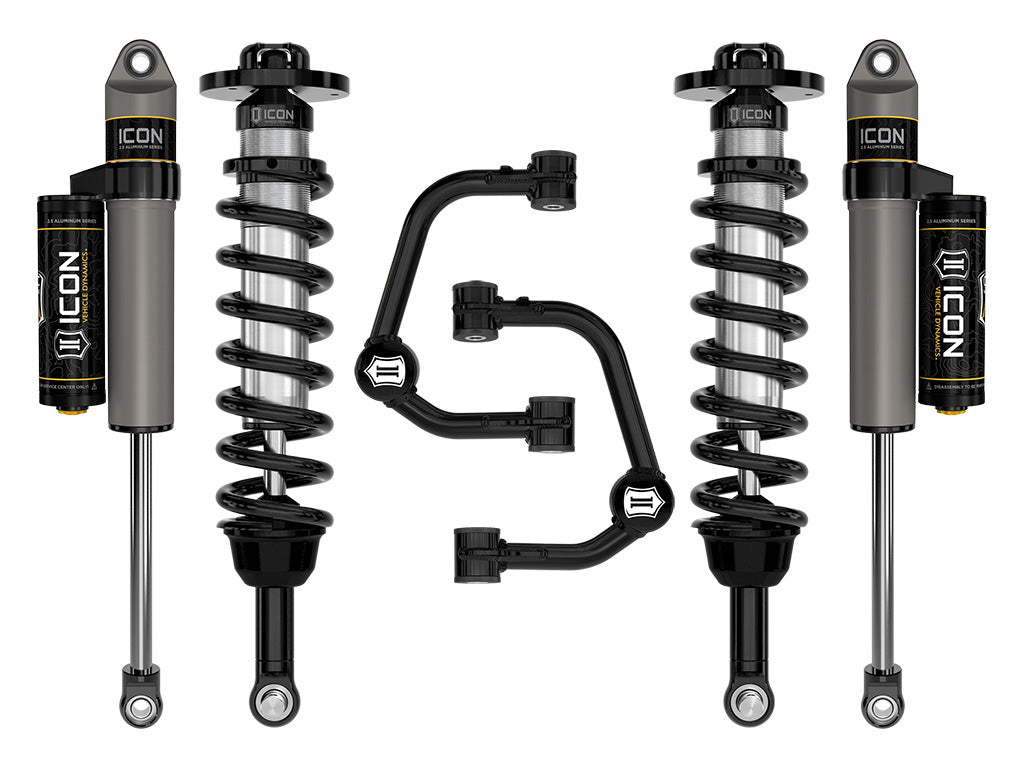 ICON Vehicle Dynamics 2021-2026 Ford F-150 4WD, 2.75-3.5" Lift, Stage 2 Suspension System, Tubular
