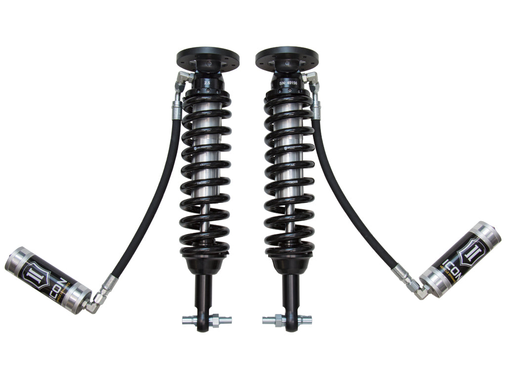 ICON Vehicle Dynamics 2014 Ford F-150 4WD, 1.75-2.63” Lift, Front, V.S. 2.5 Series Coilover Kit, Remote Reservoir