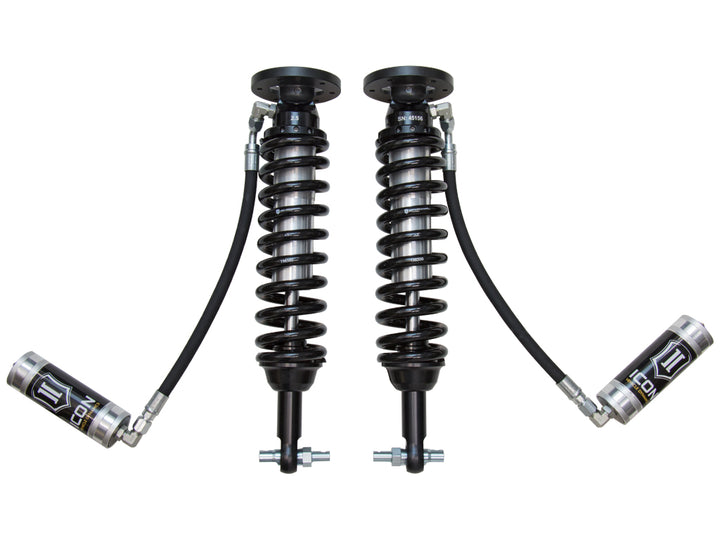 ICON Vehicle Dynamics 2014 Ford F-150 4WD, 1.75-2.63” Lift, Front, V.S. 2.5 Series Coilover Kit, Remote Reservoir