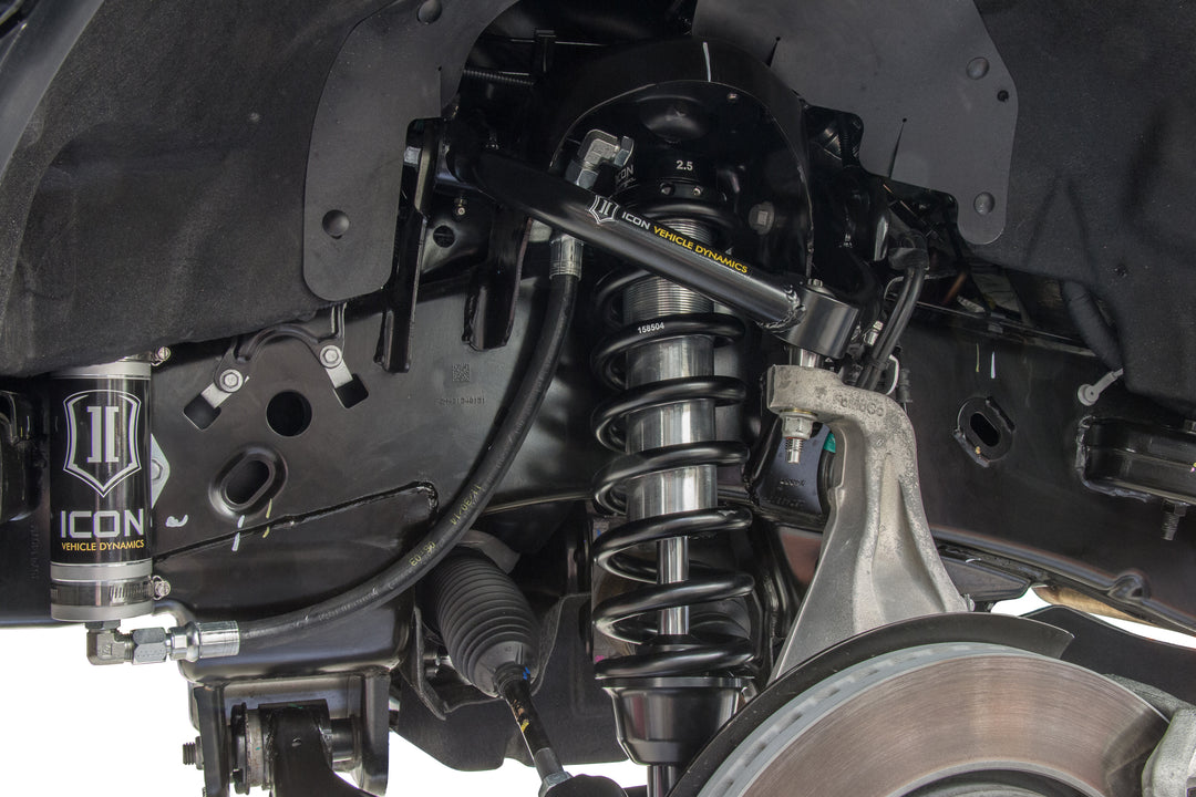 ICON Vehicle Dynamics 2014 Ford F-150 4WD, 1.75-2.63” Lift, Front, V.S. 2.5 Series Coilover Kit, Remote Reservoir