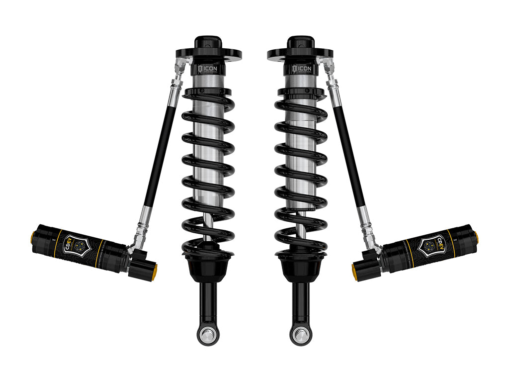 ICON Vehicle Dynamics 2021-2026 Ford F-150 4WD/Tremor, 3.5-4.5"/2.5-3" Lift, Front, V.S. 2.5 Series Coilovers, Remote Reservoir w/ CDEV, Pair
