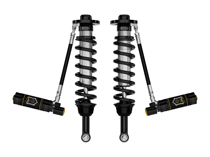 ICON Vehicle Dynamics 2021-2026 Ford F-150 4WD/Tremor, 3.5-4.5"/2.5-3" Lift, Front, V.S. 2.5 Series Coilovers, Remote Reservoir w/ CDEV, Pair