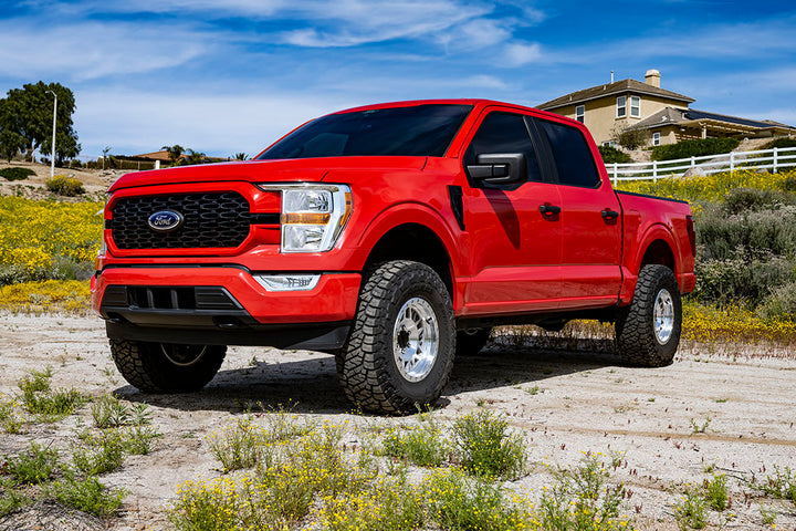 ICON Vehicle Dynamics 2021-2026 Ford F-150 4WD, 2.75-3.5" Lift, Front, V.S. 2.5 Series Coilovers, Remote Reservoir w/ CDEV, Pair