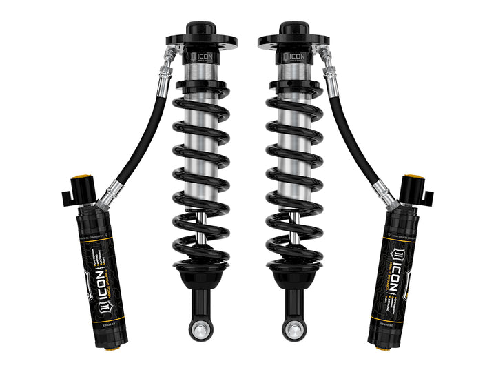 ICON Vehicle Dynamics 2022-2025 Ford F-150 Lightning, Lowered 0-2", Front, V.S. 2.5 Series Coilover Kit, Remote Reservoir w/ CDEV, Pair