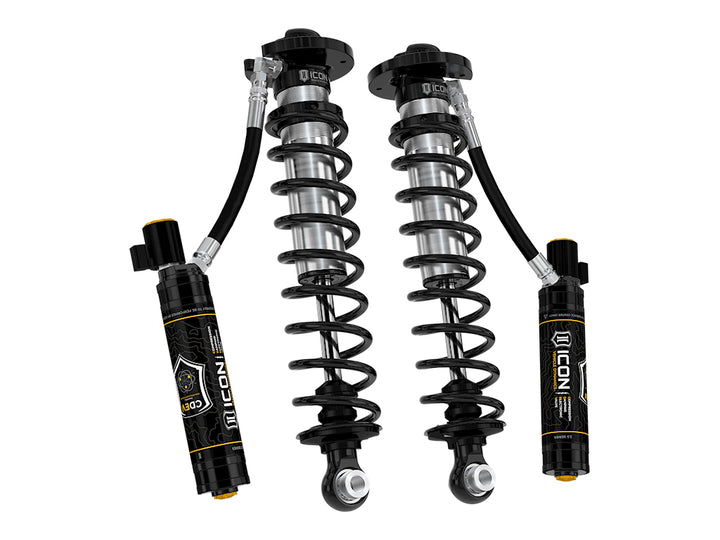 ICON Vehicle Dynamics 2022-2025 Ford F-150 Lightning, Lowered 0-4", Rear, V.S. 2.5 Series Coilover Kit, Remote Reservoir w/ CDEV, Pair