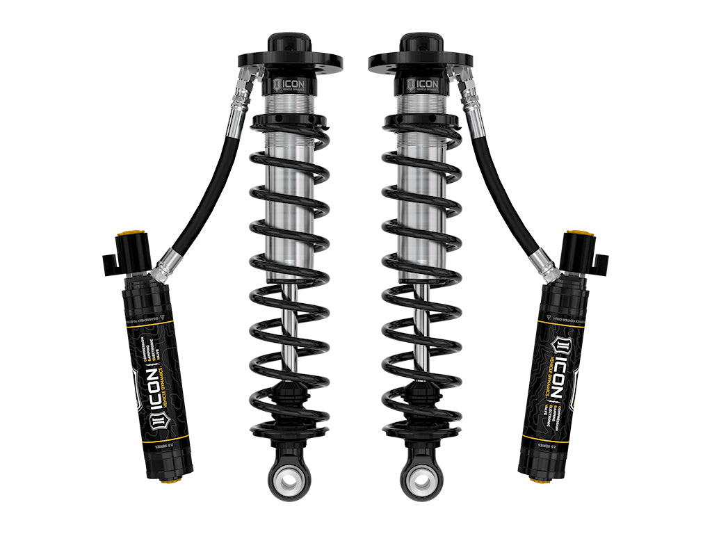 ICON Vehicle Dynamics 2022-2025 Ford F-150 Lightning, Lowered 0-4", Rear, V.S. 2.5 Series Coilover Kit, Remote Reservoir w/ CDEV, Pair