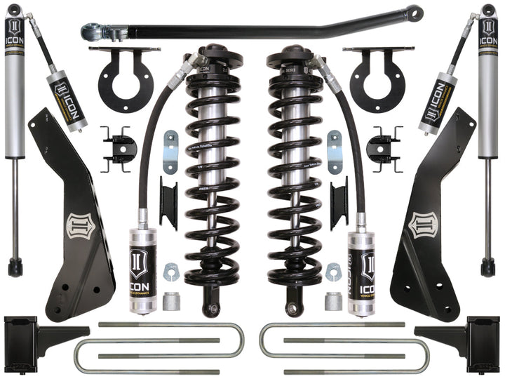 ICON Vehicle Dynamics 2011-2016 Ford F250/F350, 4-5.5" Lift, Stage 1 Coilover Conversion System