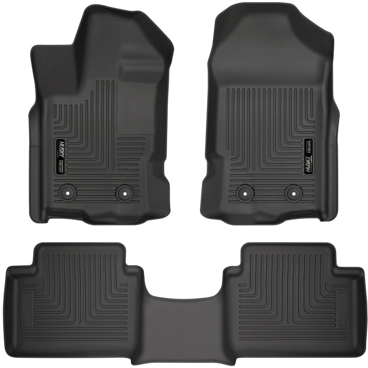 Husky Liners WeatherBeater Front &amp; 2nd Seat Floor Liner Set - 2019-2023 Ford Ranger