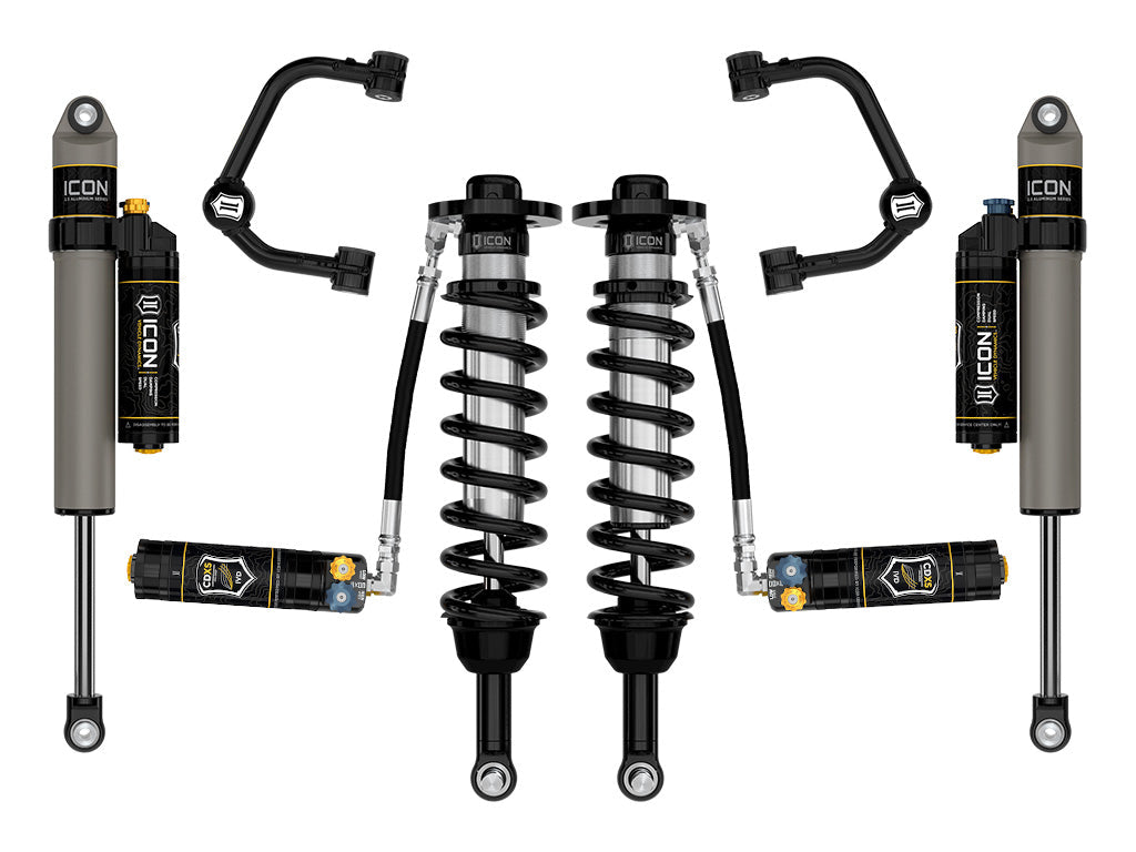 ICON Vehicle Dynamics 2021-2026 Ford F-150 Tremor, 2.5-3" Lift, Stage 4 Suspension System, Tubular, CDXS