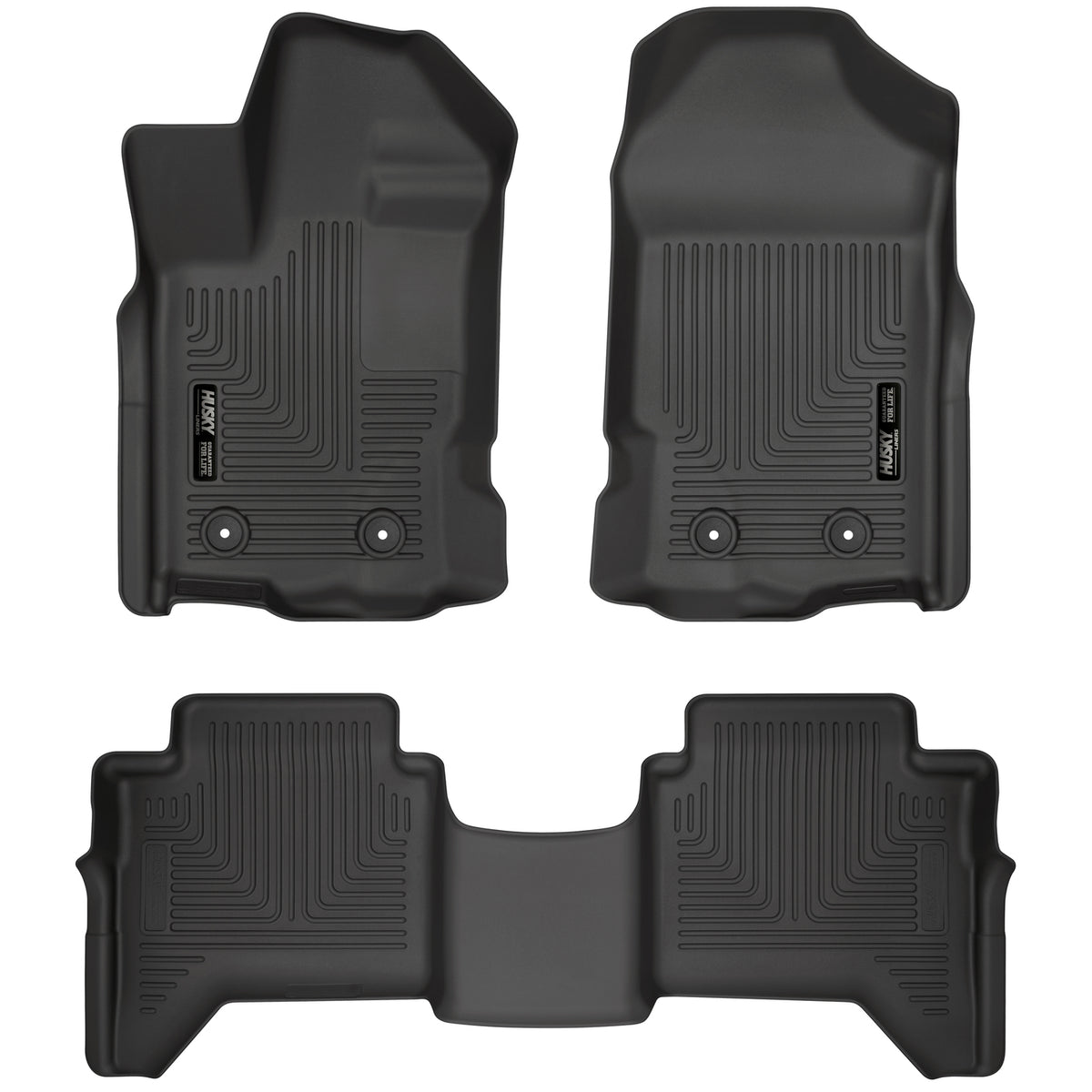 Husky Liners WeatherBeater Front & 2nd Seat Floor Liners - 2024-2026 Toyota Tacoma Gas