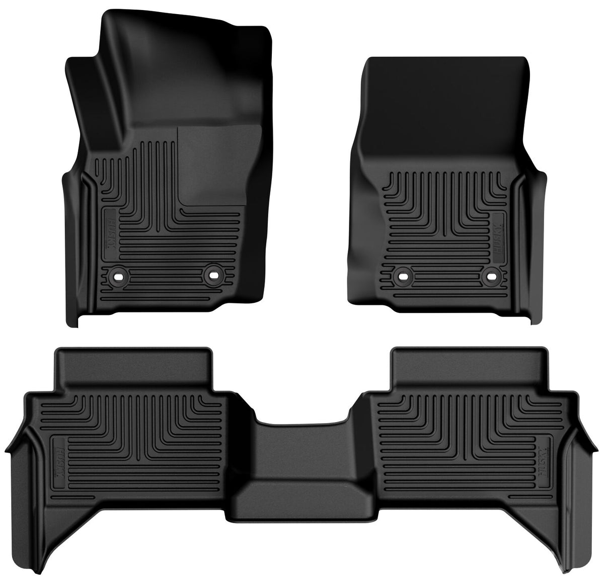 Husky Liners WeatherBeater Front & 2nd Seat Floor Liners - 2024-2026 Toyota Tacoma Manual Transmission