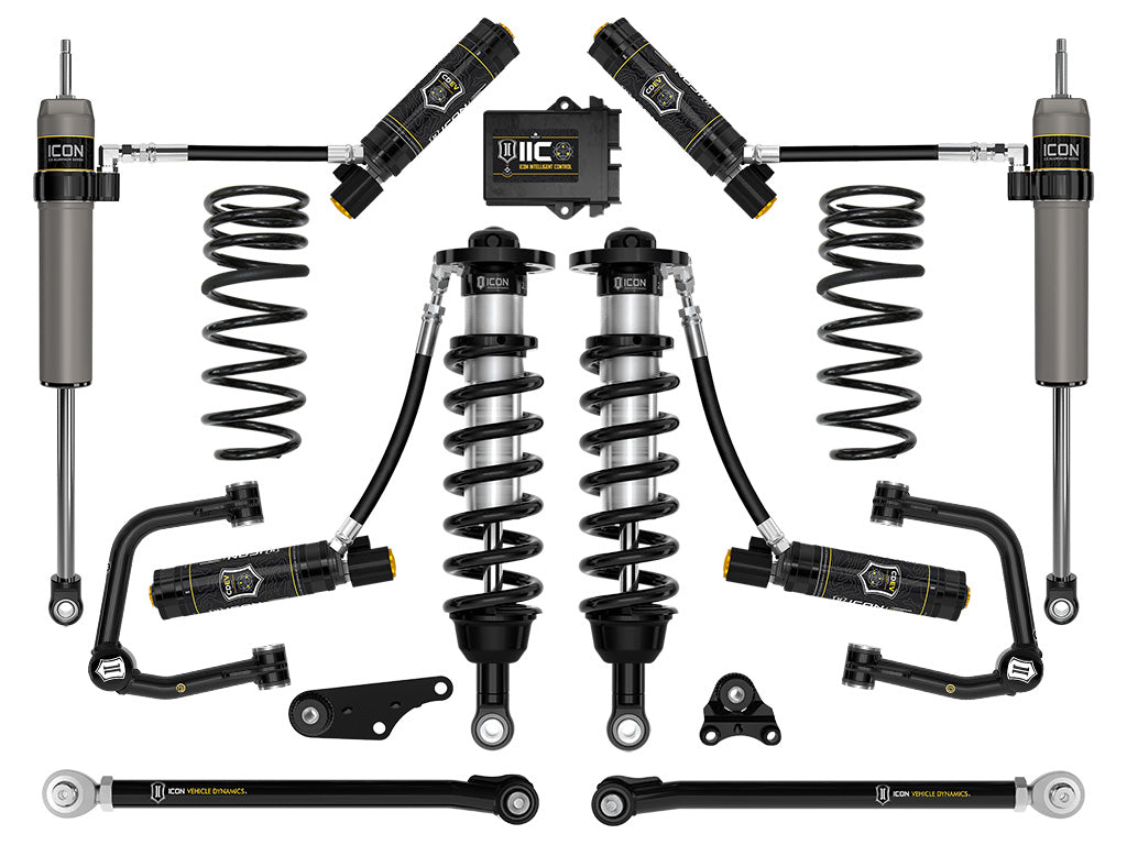 ICON Vehicle Dynamics 2024-2026 Toyota Tacoma 1.25-3" Lift, Stage 10 Suspension System, Tubular, Overland Rear Springs