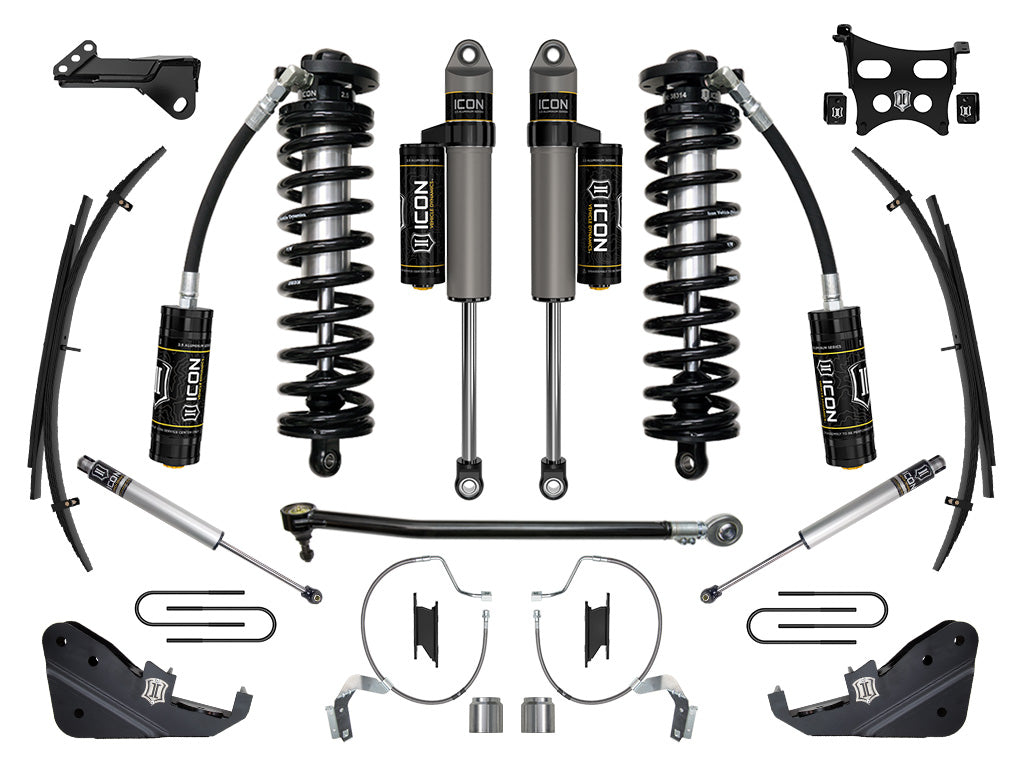 ICON Vehicle Dynamics 2023-2026 Ford F-250/F-350 Super Duty 4WD, 4-5.5" Lift, Stage 4 Coilover Conversion System w/ Expansion Packs