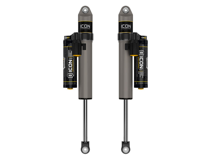 ICON Vehicle Dynamics 2021-2026 Ford F-150, 0-1" Lift, Rear, V.S. 2.5 Aluminum Series Shock Absorbers, Piggyback Reservoir w/ CDEV, Pair