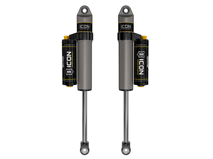 ICON 2021-2026 Ford F-150 4WD/F-150 Tremor, 0-2" Lift, Rear, V.S. 2.5 Aluminum Series Shock Absorbers, Piggyback Reservoir w/ CDCV, Pair