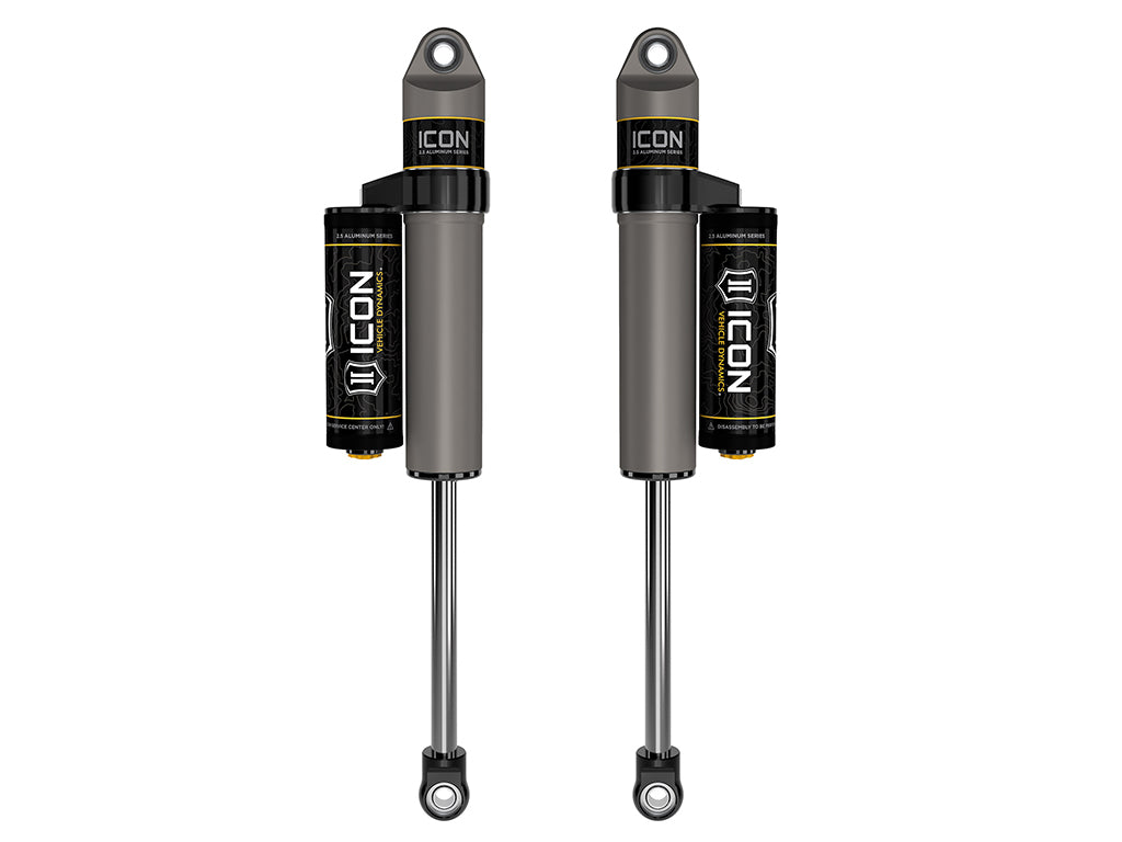 ICON Vehicle Dynamics 2021-2026 Ford F-150 4WD/F-150 Tremor, 0-2" Lift, Rear, V.S. 2.5 Aluminum Series Shock Absorbers, Piggyback Reservoir, Pair