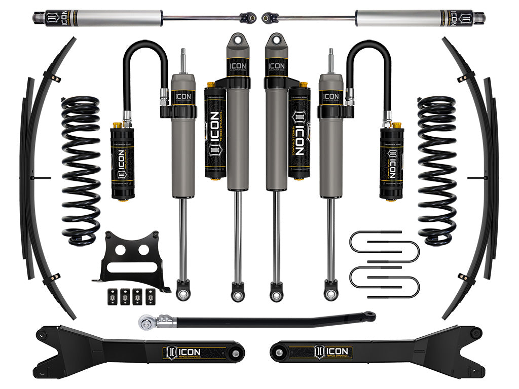 ICON Vehicle Dynamics 2008-2010 Ford F-250/F-350 Super Duty 4WD Diesel, 2.5" Lift, Stage 6 Suspension System w/ Expansion Packs