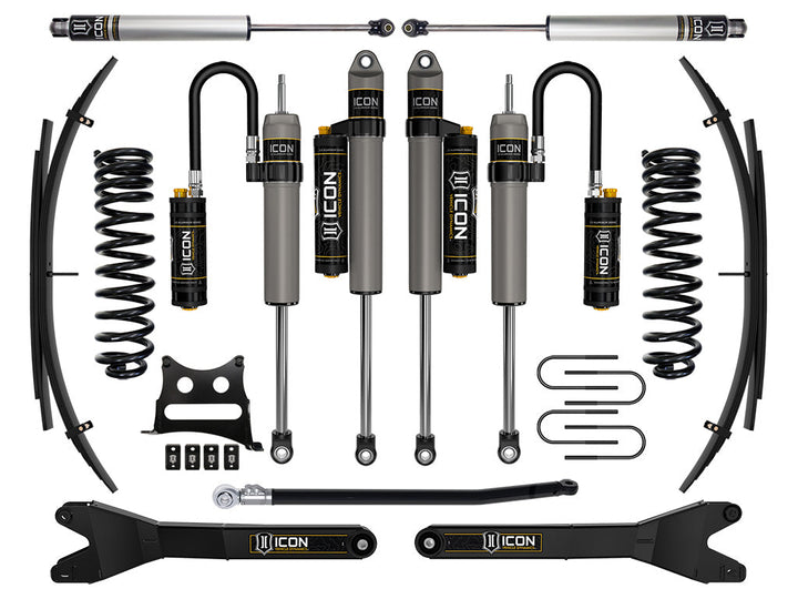 ICON Vehicle Dynamics 2008-2010 Ford F-250/F-350 Super Duty 4WD Diesel, 2.5" Lift, Stage 6 Suspension System w/ Expansion Packs