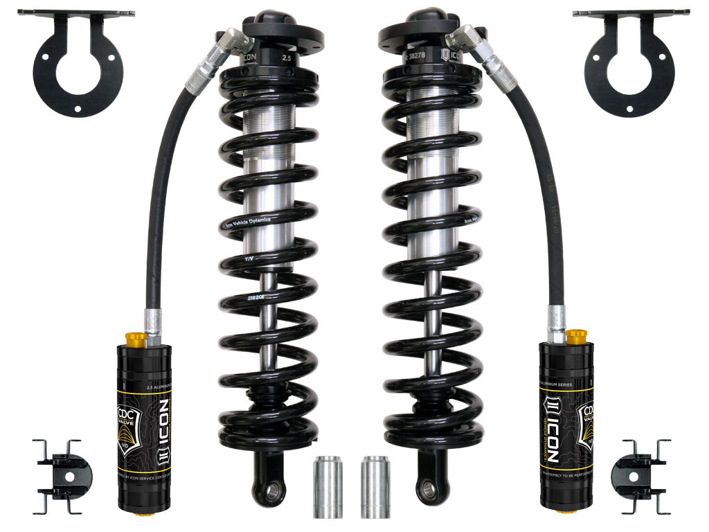ICON Vehicle Dynamics 2005-2026 Ford F-250/F-350 Super Duty 4WD, 4-5.5” Lift, Front, V.S. 2.5 Series Coilover Conversion Kit, Remote Reservoir w/ CDCV
