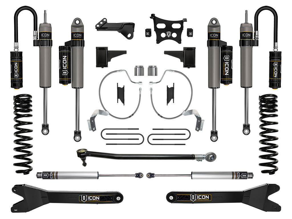 ICON Vehicle Dynamics 2023-2026 Ford F-250/F-350 Super Duty 4WD, Gas, 4.5" Lift, Stage 4 Suspension System w/ Radius Arms