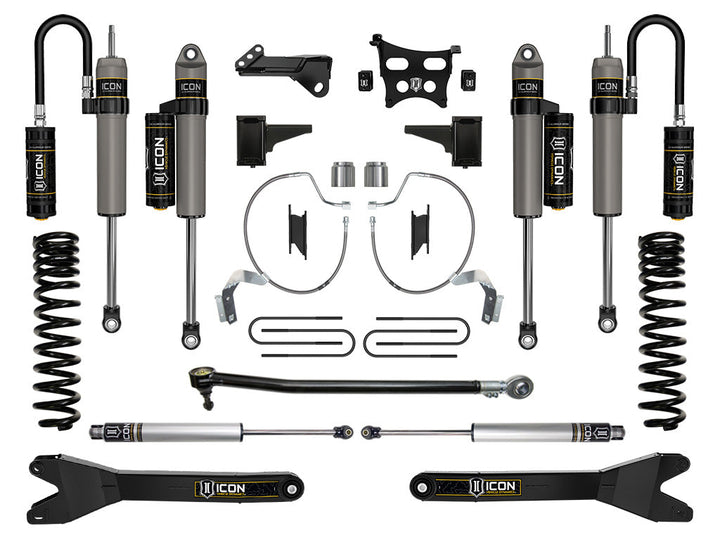 ICON Vehicle Dynamics 2023-2026 Ford F-250/F-350 Super Duty 4WD, Gas, 4.5" Lift, Stage 4 Suspension System w/ Radius Arms