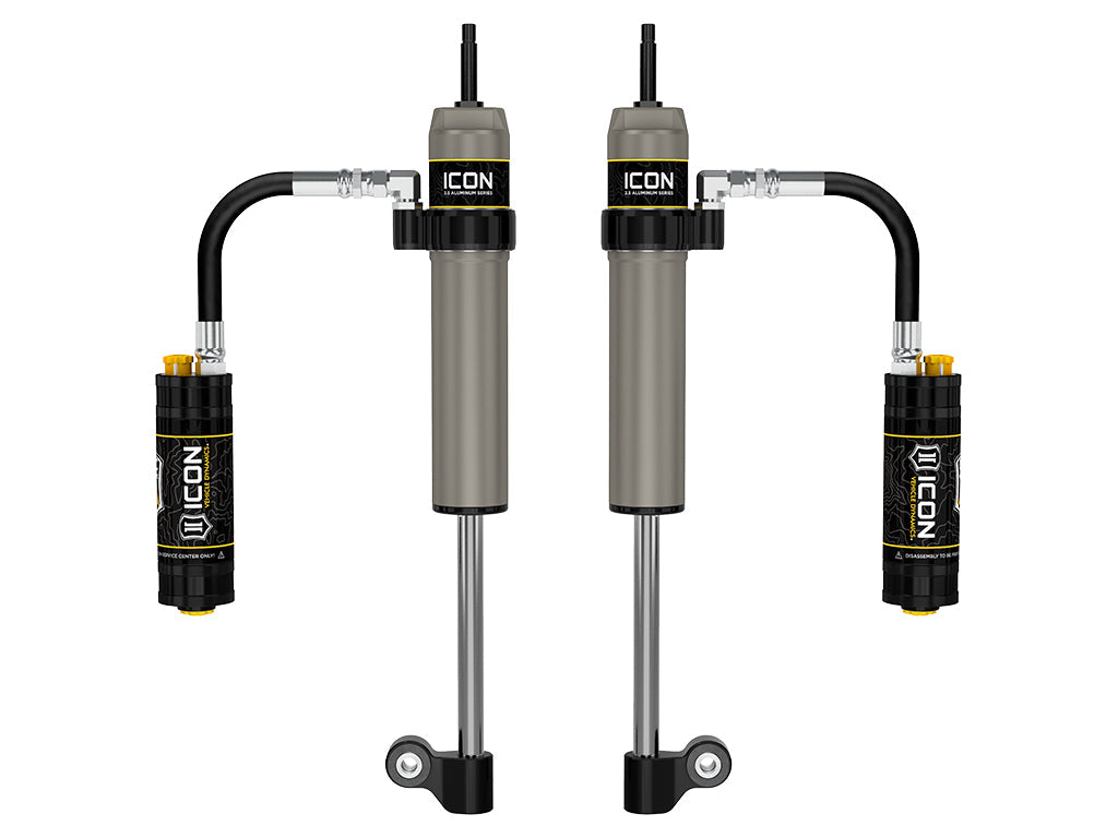 ICON Vehicle Dynamics 2005-2023 Toyota Tacoma, Rear, V.S. 2.5 Aluminum Series RXT Shock Absorbers, Remote Reservoir w/ CDCV, Pair