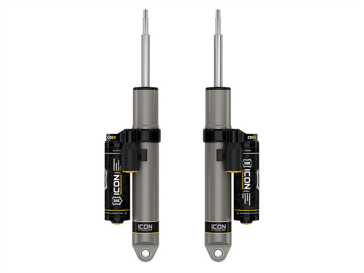ICON Vehicle Dynamics 2014-2026 Ram 2500, 2" Lift, Rear, V.S. 2.5 Aluminum Series Shock Absorbers, Piggyback Reservoir w/ CDEV, Pair