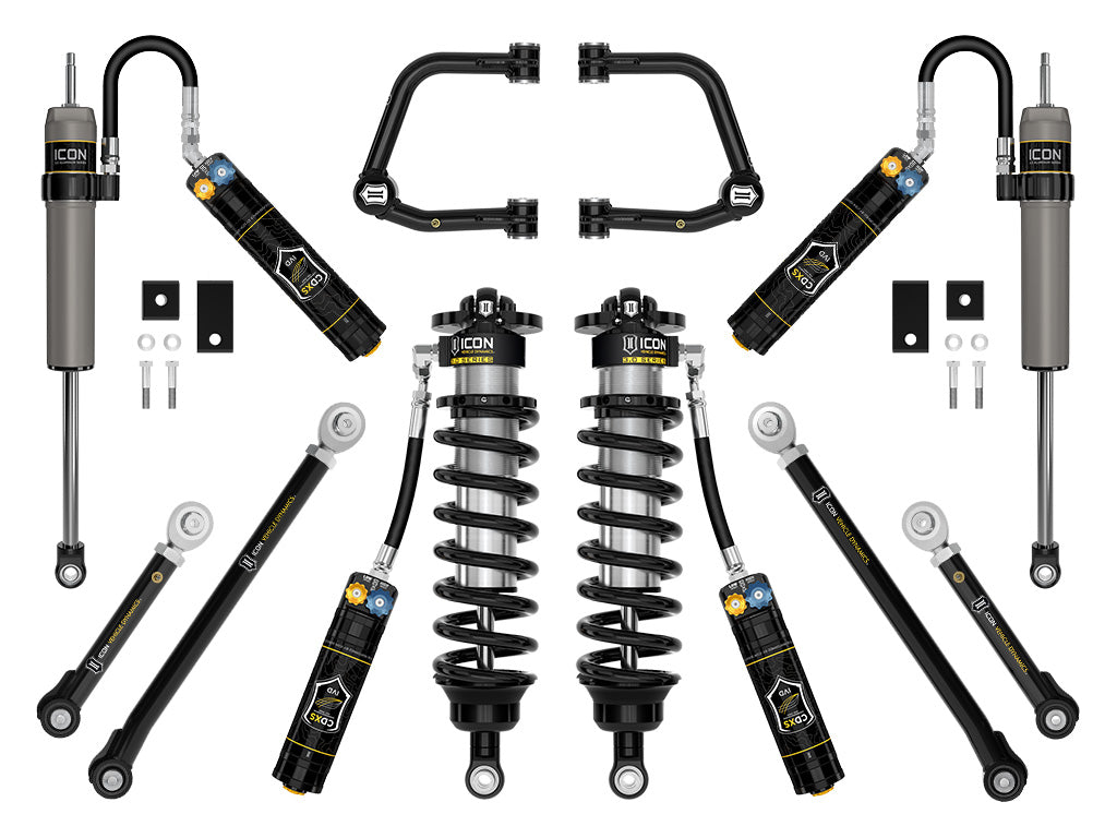 ICON Vehicle Dynamics 2022-2026 Toyota Tundra, 2-3.25" Lift, Stage 1, 3.0 Suspension System, Tubular, CDXS