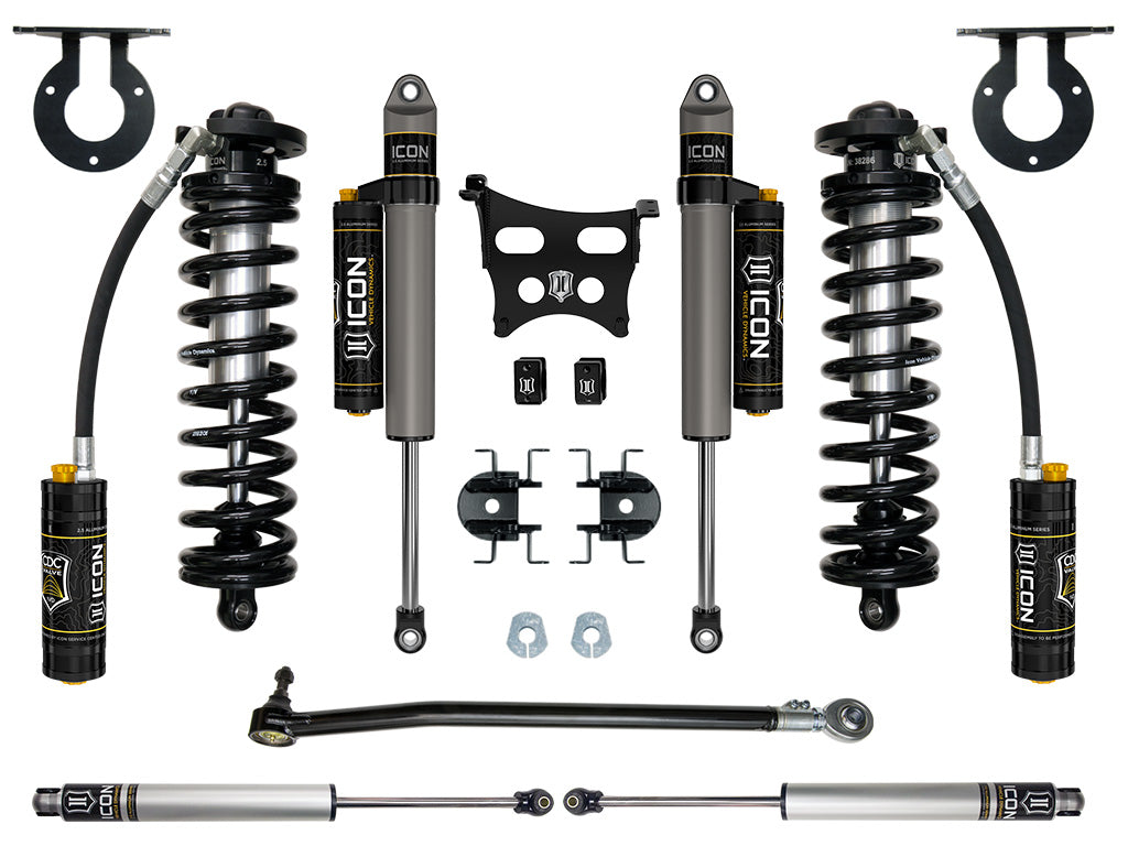 ICON Vehicle Dynamics 2023 Ford F-250/F-350 Super Duty 4WD, 2.5-3" Lift, Stage 4 Coilover Conversion System