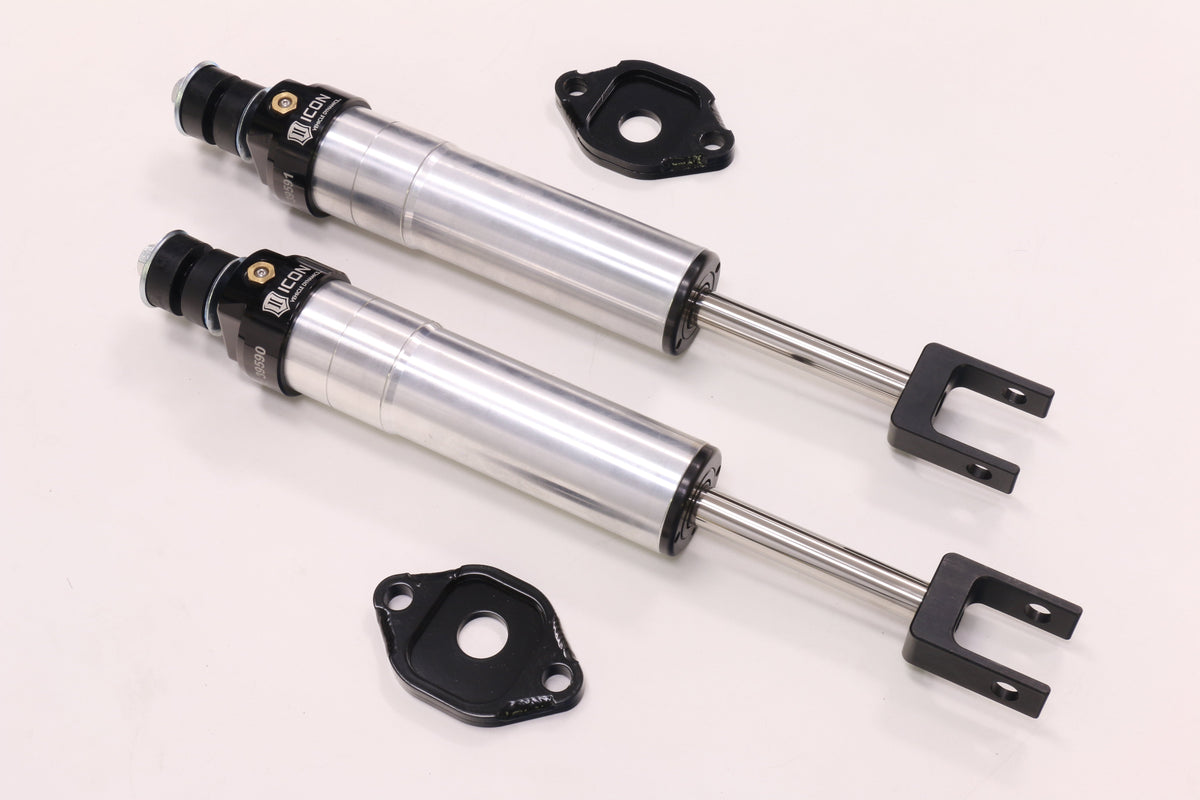 ICON Vehicle Dynamics 2011-19 GM 2500/3500 HD 0-2” Lift Front 2.5 VS Extended Travel Shocks, Pair