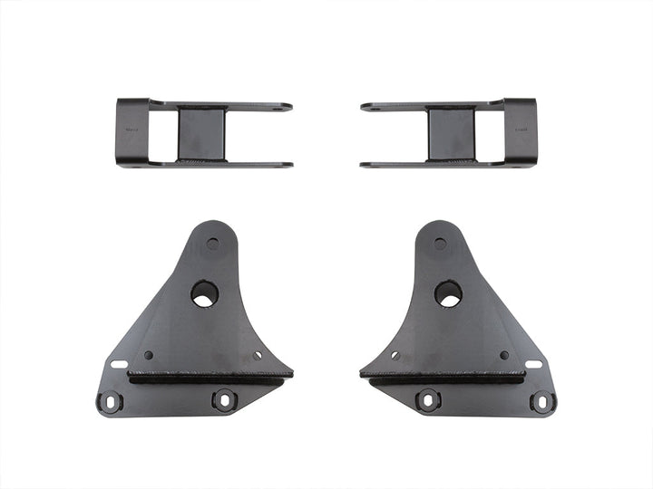 ICON Vehicle Dynamics 1999-2004 Ford F-250 &amp; F-350 Super Duty 4WD, Front, 3" Lift, Leaf Spring Hanger &amp; Shackle Kit