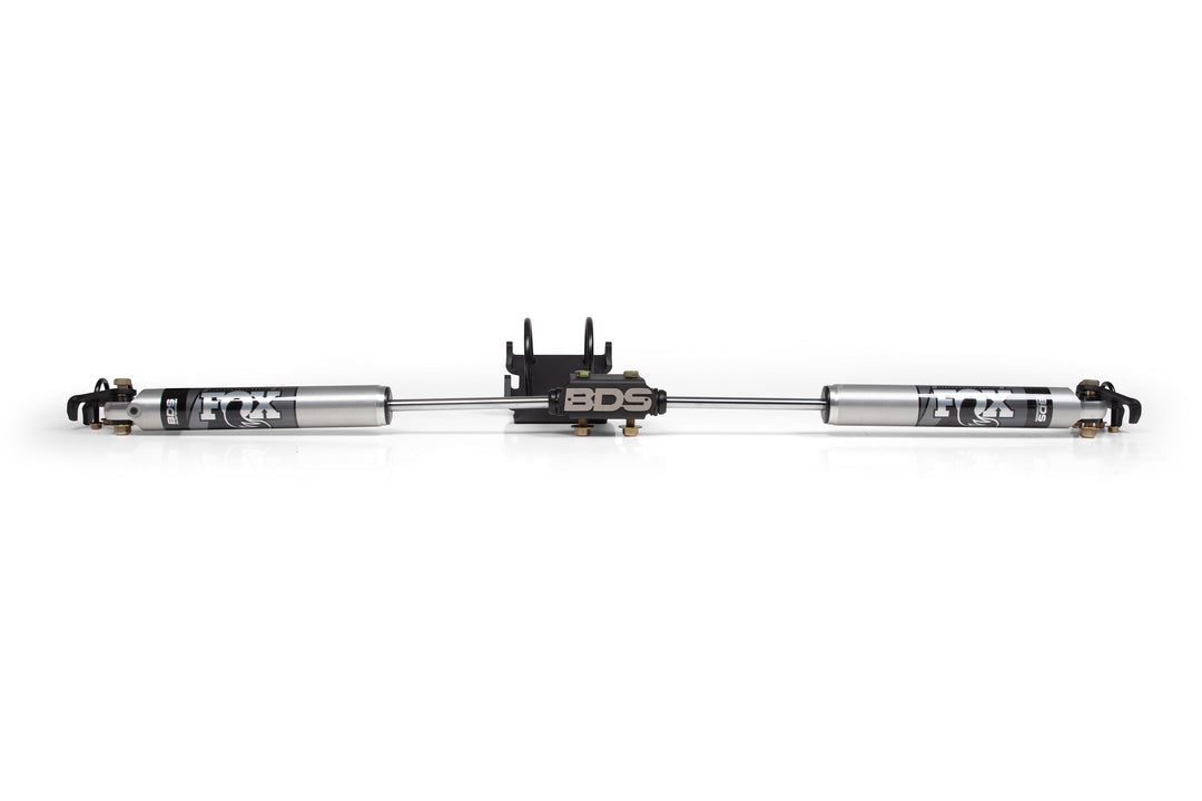 BDS Suspension Dual Steering Stabilizer Kit w/ FOX 2.0 Performance Shocks Fits 0-2 Inch Lift Ford F250/F350 Super Duty 2005-2026 4WD