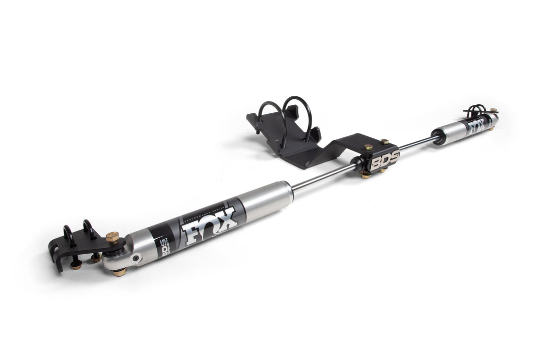 BDS Suspension Dual Steering Stabilizer Kit w/ FOX 2.0 Performance Shocks Fits 0-2 Inch Lift Ford F250/F350 Super Duty 2005-2026 4WD