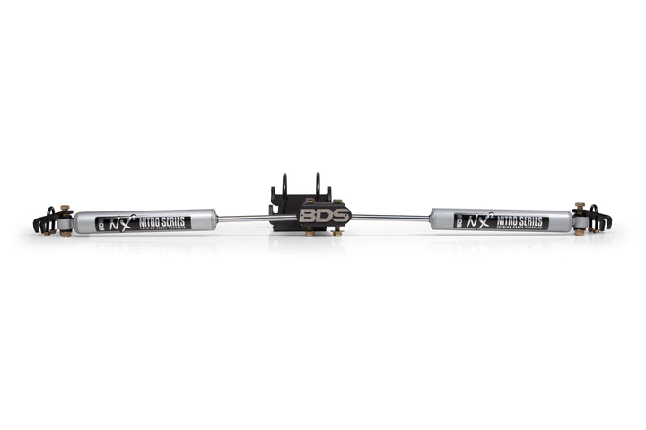 BDS Suspension Dual Steering Stabilizer Kit w/ NX2 Shocks Fits 0-2 Inch Lift Ford F250/F350 Super Duty 2005-2026 4WD