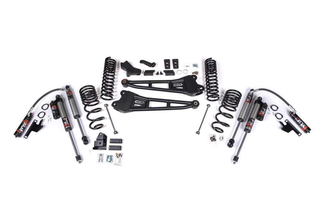 BDS Suspension 4 Inch Lift Kit w/ Radius Arm Ram 2500 2025-2027 4WD Diesel - FOX 2.5 Performance Elite