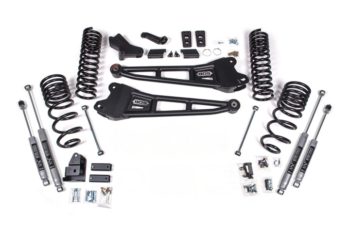 BDS Suspension 4 Inch Lift Kit w/ Radius Arm Ram 2500 2025-2027 4WD Diesel - NX2 Nitro Series