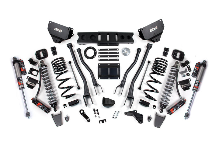 BDS Suspension 4 Inch Lift Kit w/ 4-Link FOX 2.5 Coil-Over Conversion - Performance Elite Ram 2500 2014-2018 4WD Diesel - Rubber Bump Stop / FOX 2.5 Performance Elite