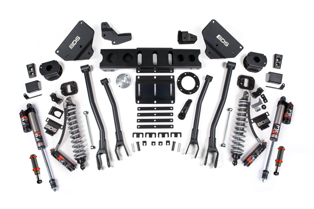 BDS Suspension 6 Inch Lift Kit w/ 4-Link FOX 2.5 Coil-Over Conversion - Performance Elite Ram 2500 2014-2018 4WD Diesel - FOX 2.0 Hydro Bump Stop / FOX 2.5 Performance Elite