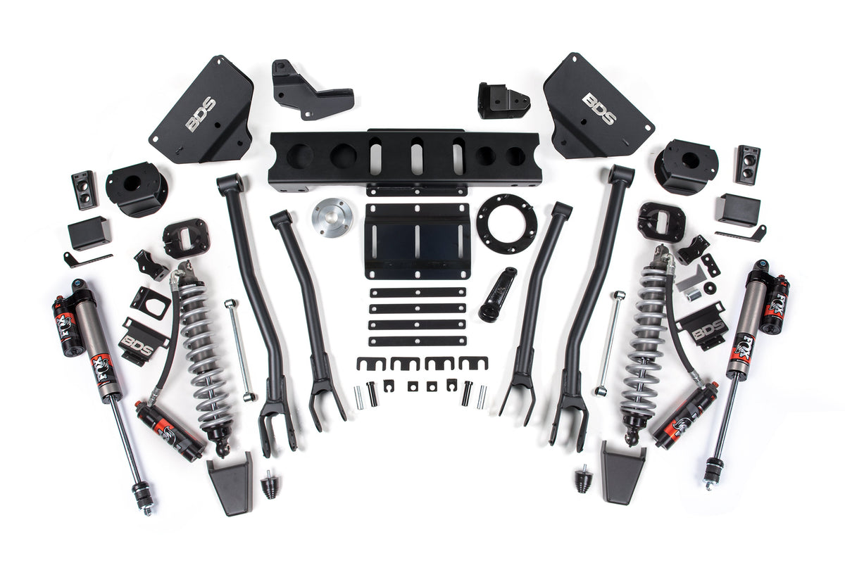 BDS Suspension 6 Inch Lift Kit w/ 4-Link FOX 2.5 Coil-Over Conversion - Performance Elite Ram 2500 2014-2018 4WD Diesel - Rubber Bump Stop / FOX 2.5 Performance Elite