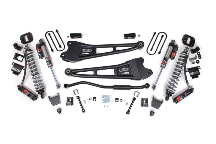 BDS Suspension 3 Inch Lift Kit w/ Radius Arm FOX 2.5 Coil-Over Conversion - Performance Elite Ram 3500 2013-2018 4WD Diesel - Rubber Bump Stop / FOX 2.5 Performance Elite