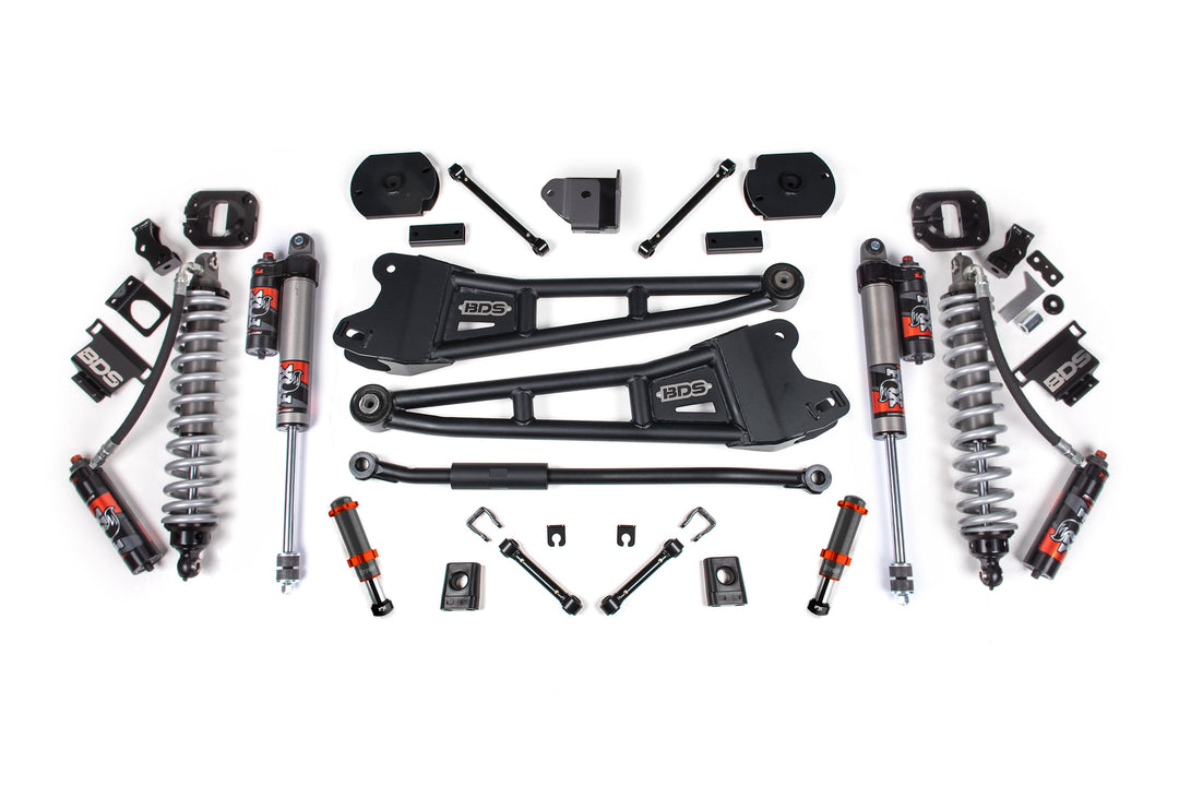 BDS Suspension 3 Inch Lift Kit w/ Radius Arm FOX 2.5 Coilover Conversion - Performance Elite Ram 2500 2014-2018 &amp; 2025-2027 4WD Diesel - FOX 2.0 Hydro Bump Stop / FOX 2.5 Performance Elite