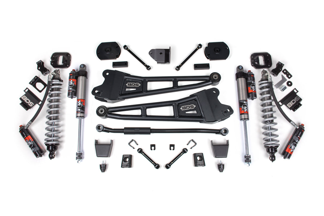 BDS Suspension 3 Inch Lift Kit w/ Radius Arm FOX 2.5 Coilover Conversion - Performance Elite Ram 2500 2014-2018 &amp; 2025-2027 4WD Diesel - Rubber Bump Stop / FOX 2.5 Performance Elite