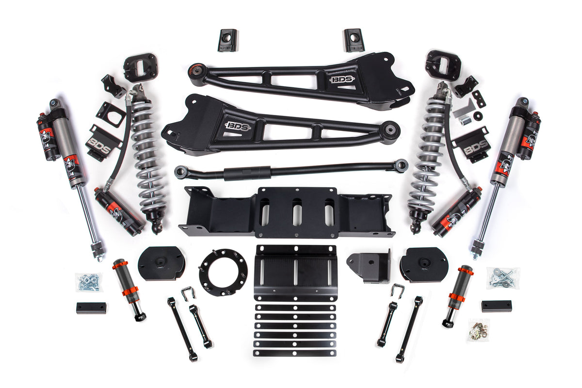 BDS Suspension 3 Inch Lift Kit w/ Radius Arm FOX 2.5 Coil-Over Conversion - Performance Elite Ram 2500 2019-2024 4WD Diesel - FOX 2.0 Hydro Bump Stop / FOX 2.5 Performance Elite