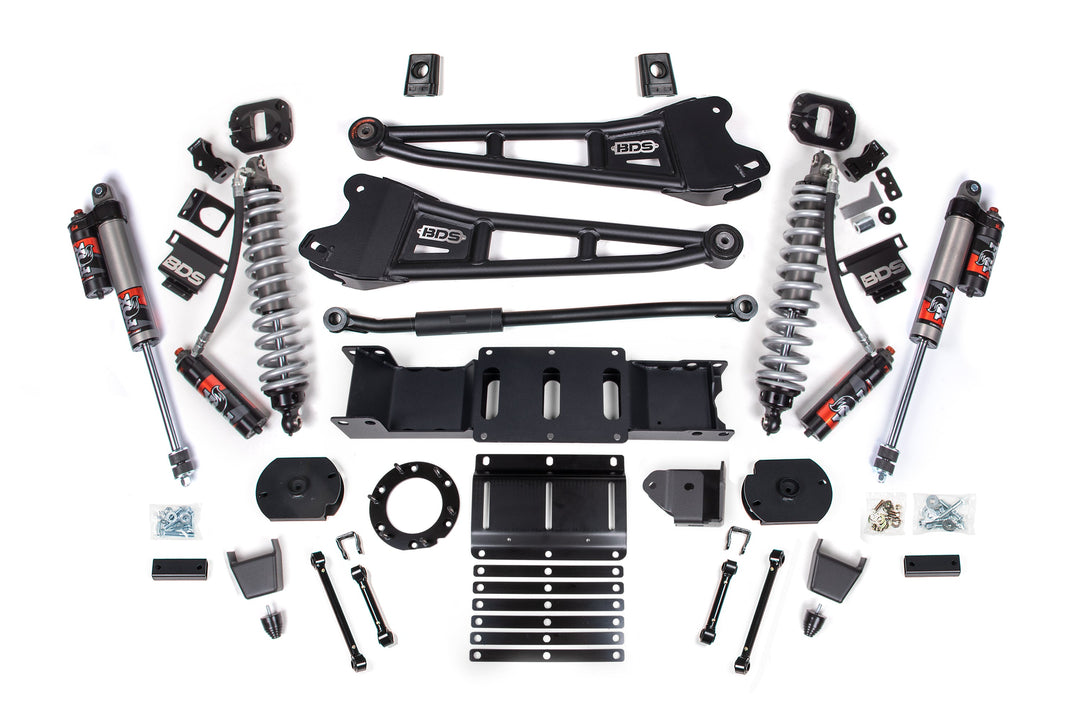 BDS Suspension 3 Inch Lift Kit w/ Radius Arm FOX 2.5 Coil-Over Conversion - Performance Elite Ram 2500 2019-2024 4WD Diesel - Rubber Bump Stop / FOX 2.5 Performance Elite