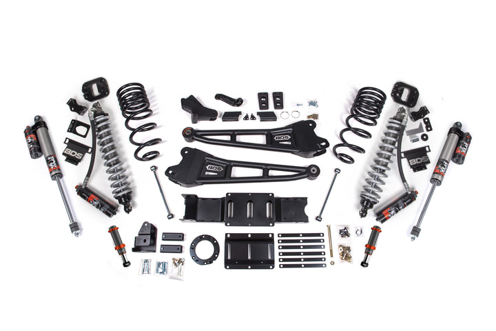 BDS Suspension 4 Inch Lift Kit w/ Radius Arm FOX 2.5 Coil-Over Conversion - Performance Elite Ram 2500 2019-2024 4WD Diesel - FOX 2.0 Hydro Bump Stop / FOX 2.5 Performance Elite