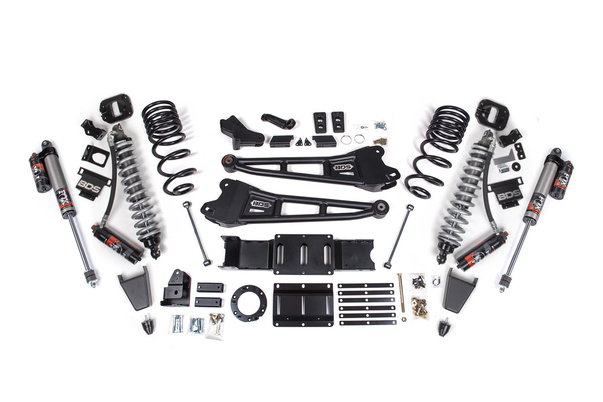 BDS Suspension 4 Inch Lift Kit w/ Radius Arm FOX 2.5 Coil-Over Conversion - Performance Elite Ram 2500 2019-2024 4WD Diesel - Rubber Bump Stop / FOX 2.5 Performance Elite